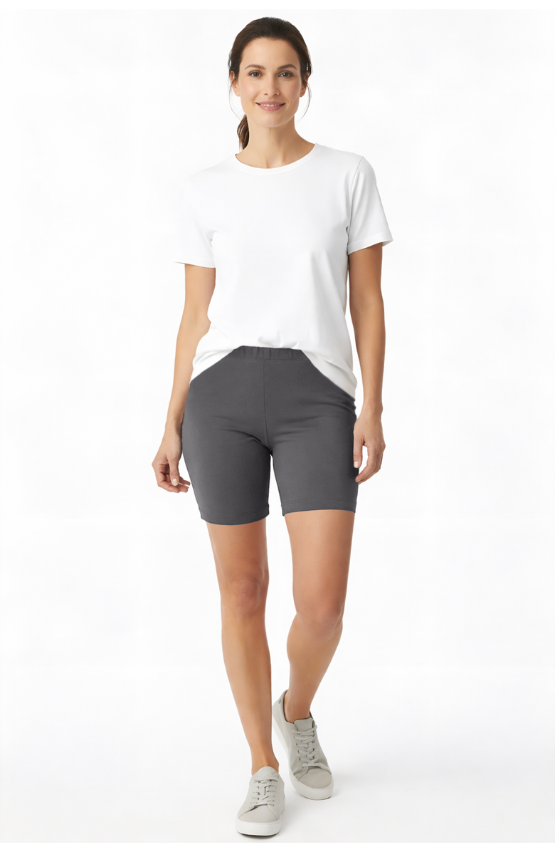 City Threads USA-Made Womens Soft 100% Cotton Bike Short, Alternate, color, Black