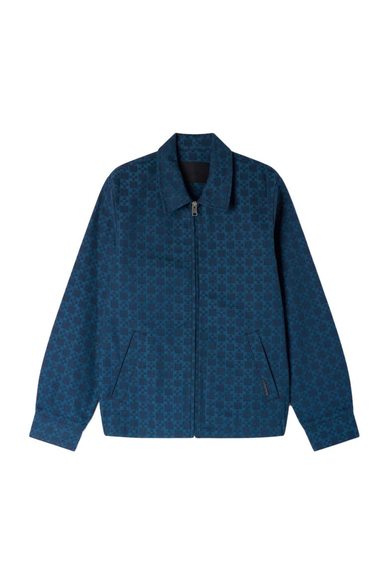 Square Cross denim jacket, Alternate, color, Navy blue