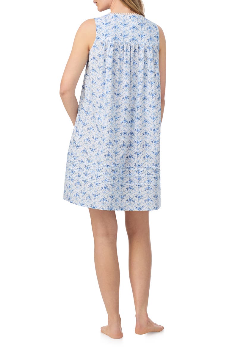 Short Cotton Chemise, Alternate, color, RIBBON PRINT