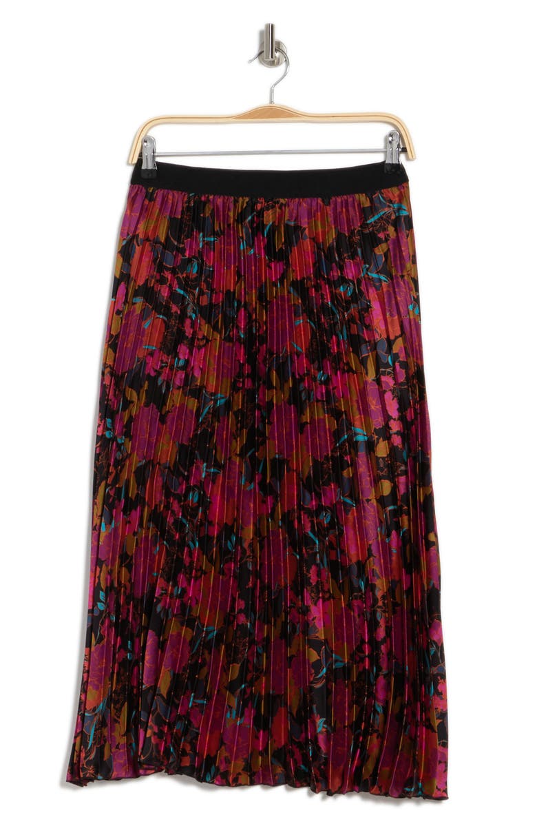 DR2 by Daniel Rainn Satin Pleated Skirt, Alternate, color, 