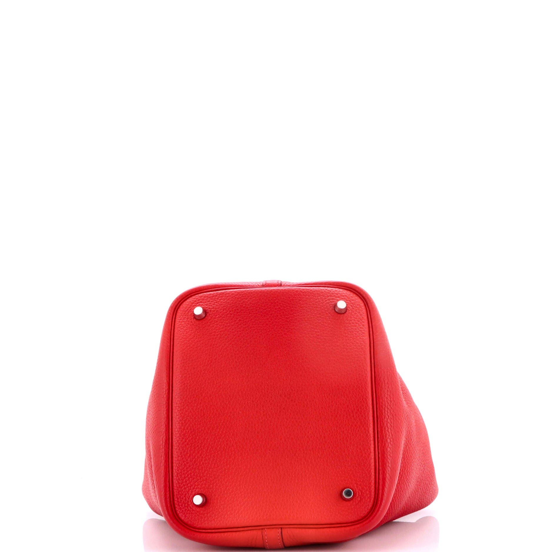 Pre-Owned Hermes Picotin Lock Bag Clemence MM, Alternate, color, Rouge Vif