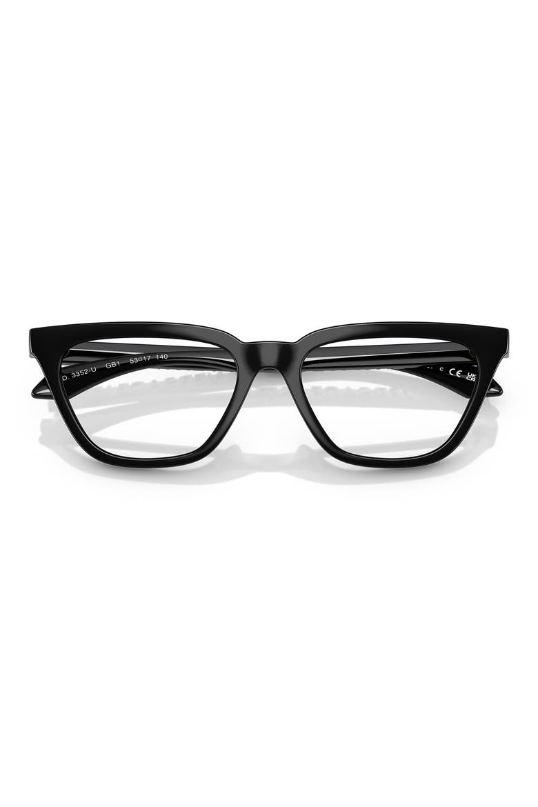 53mm Cat Eye optical glasses, Alternate, color, BLACK