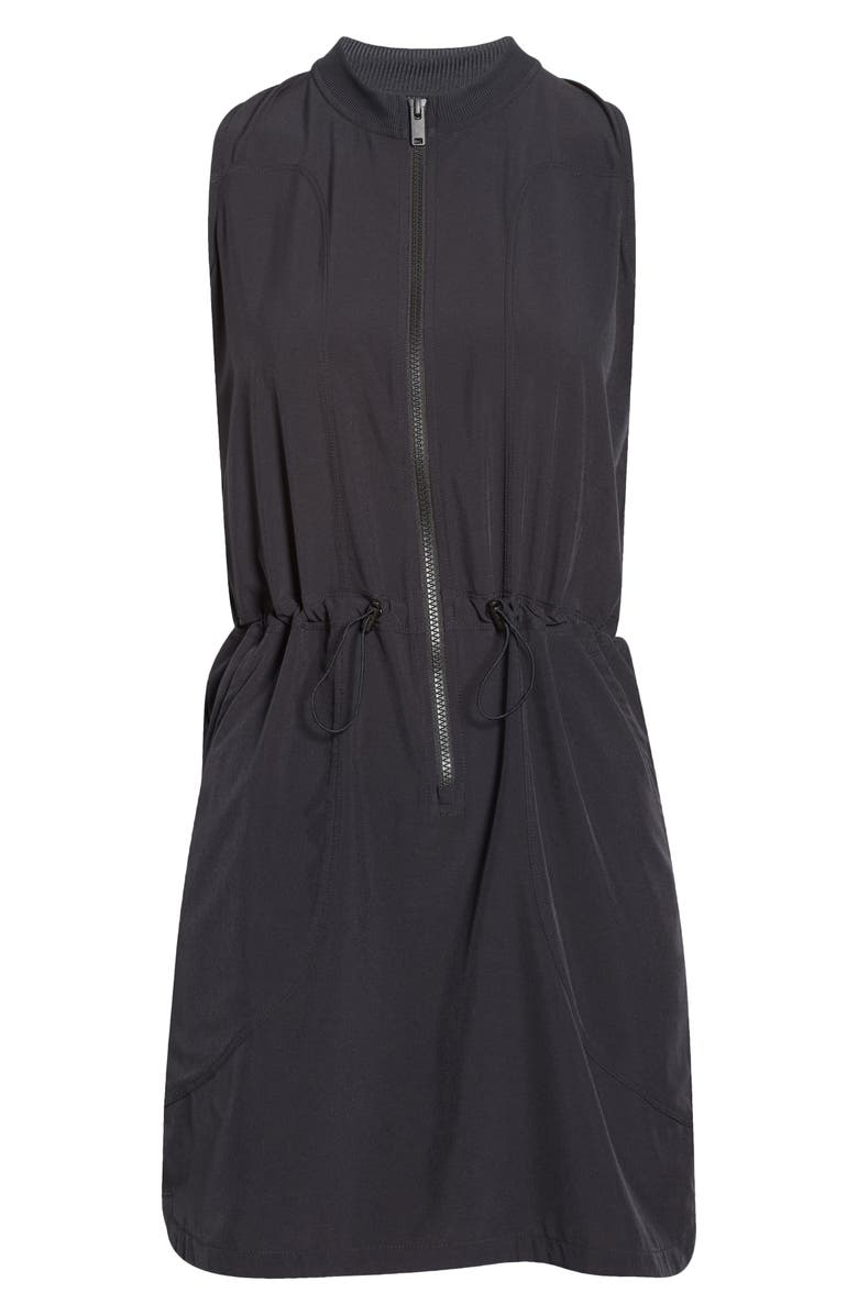 Zella Getaway Front Zip Utility Dress, Alternate, color, 