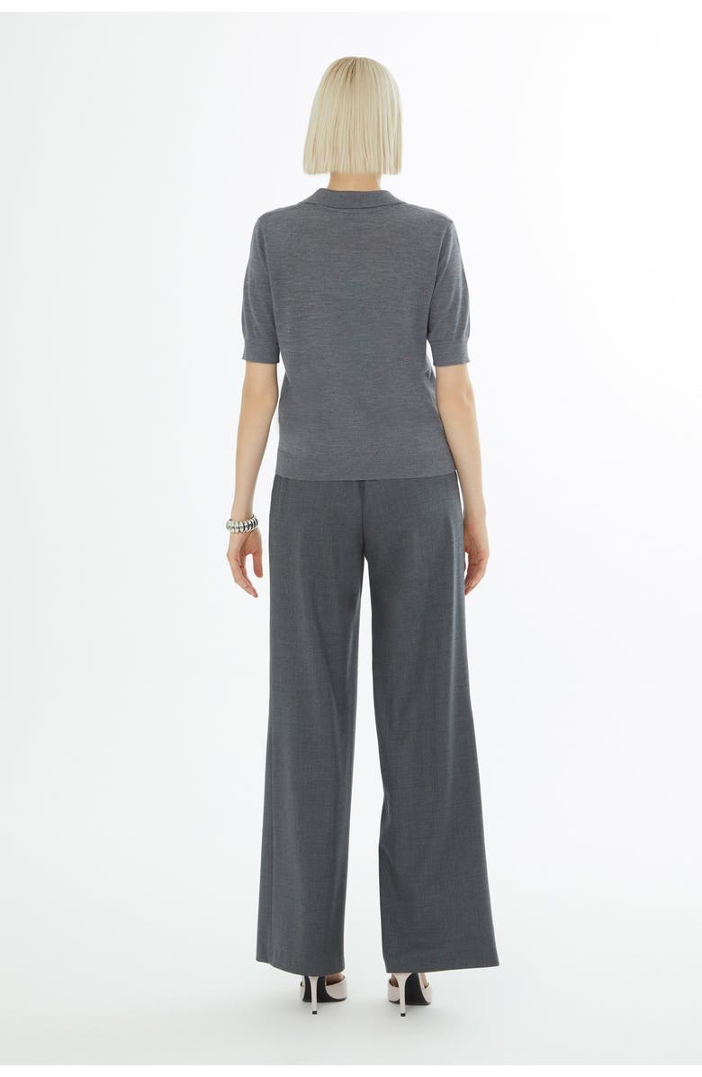 Gizia Off-Shoulder Knit Sweater, Alternate, color, Grey