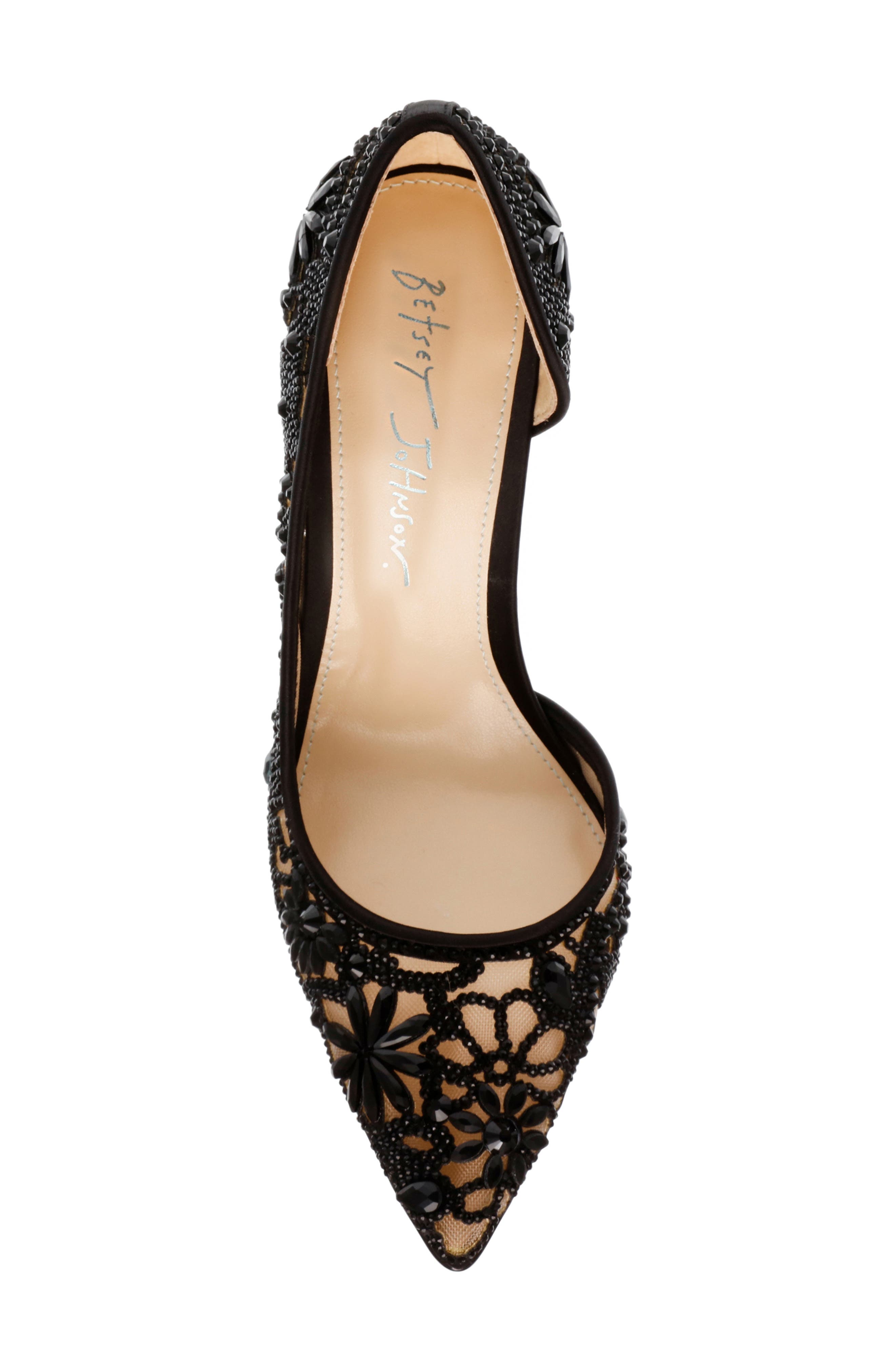 Betsey Johnson Chic Half d'Orsay Pump, Alternate, color, 