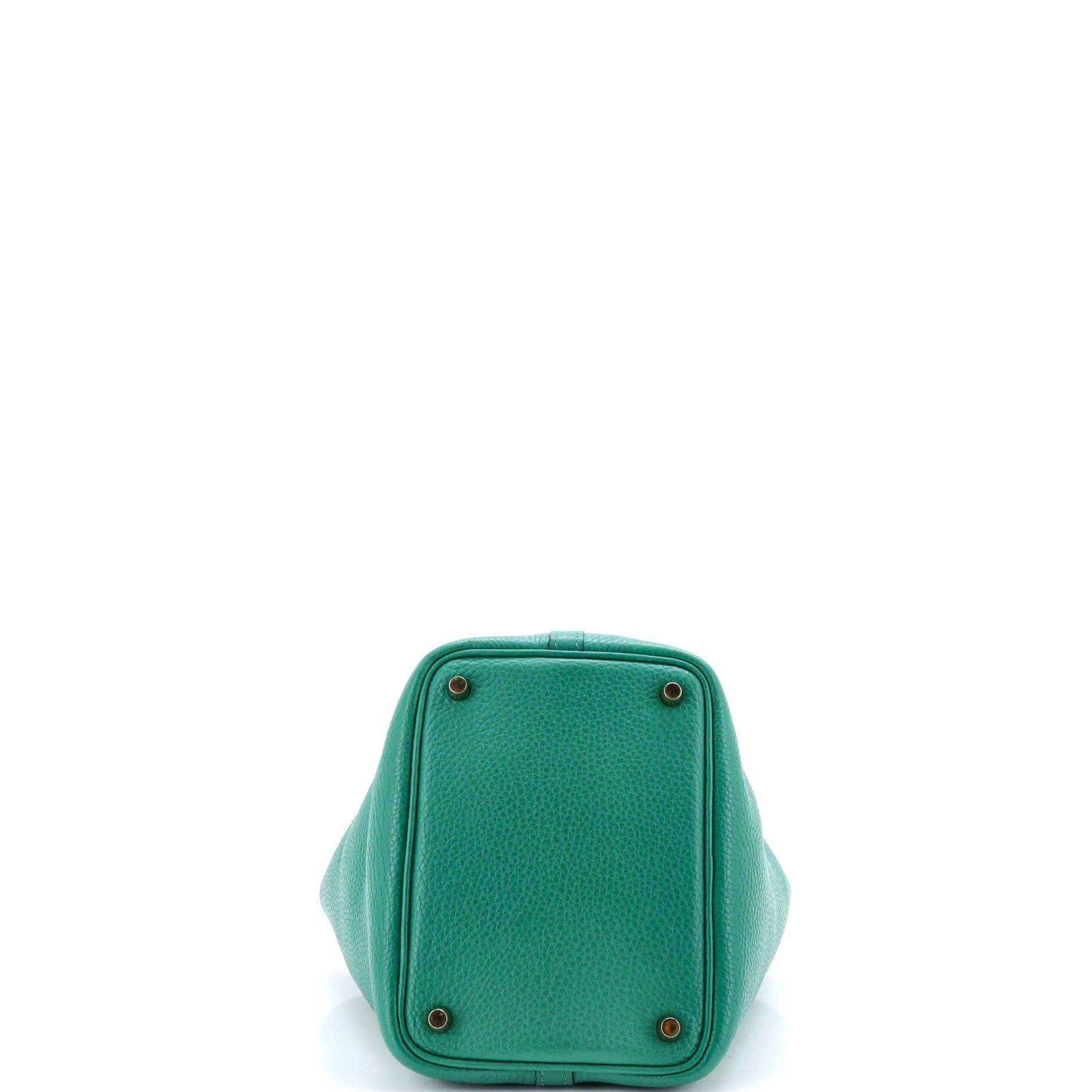 Pre-Owned Hermes Picotin Lock Bag Clemence PM, Alternate, color, Vert Vertigo