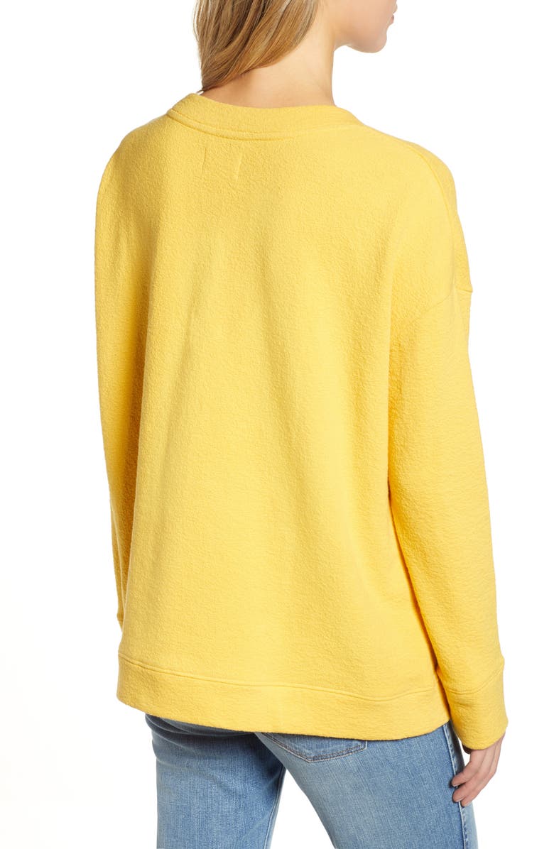 Caslon<sup>®</sup> Side Slit Relaxed Sweatshirt, Alternate, color, 