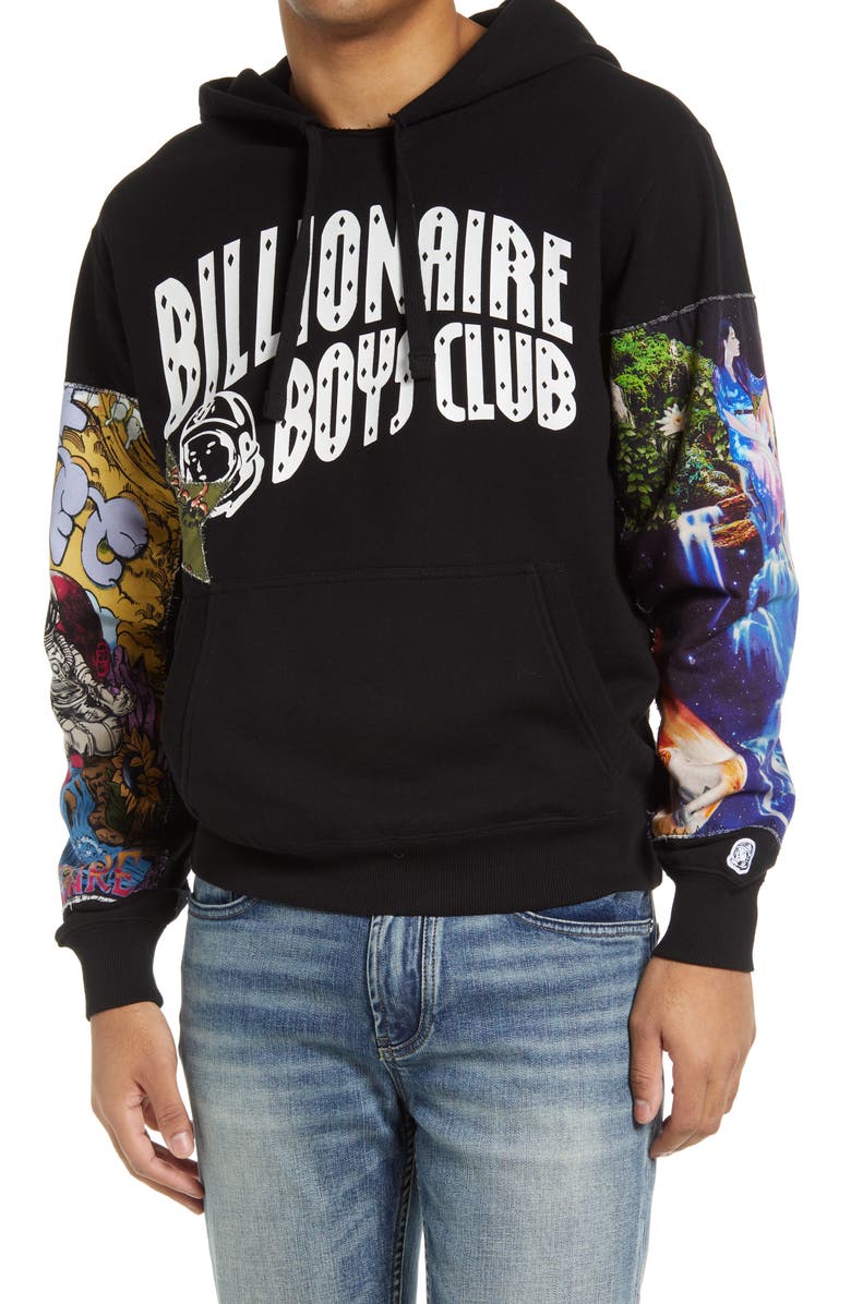 Billionaire Boys Club Trance Colorblock Graphic Hoodie, Main, color,