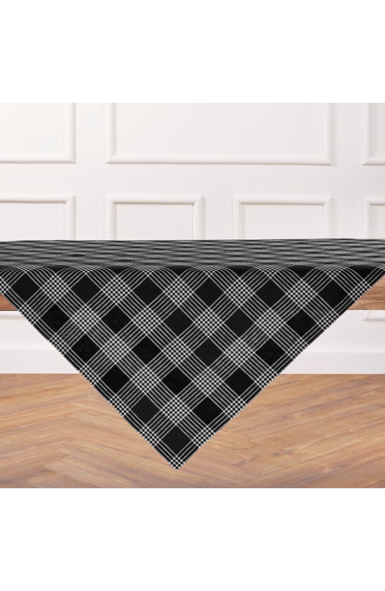 Solino Home Linen Table Throw - Glen Check, 52" x 52", 52" x 52", Alternate, color,