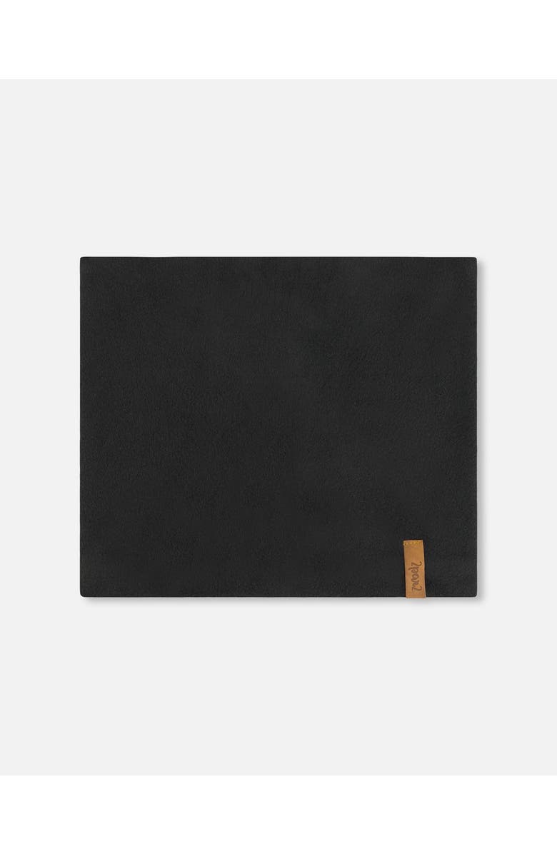 Deux par Deux Kids Unisex Mid-Season Jersey Neckwarmer Black, Main, color,