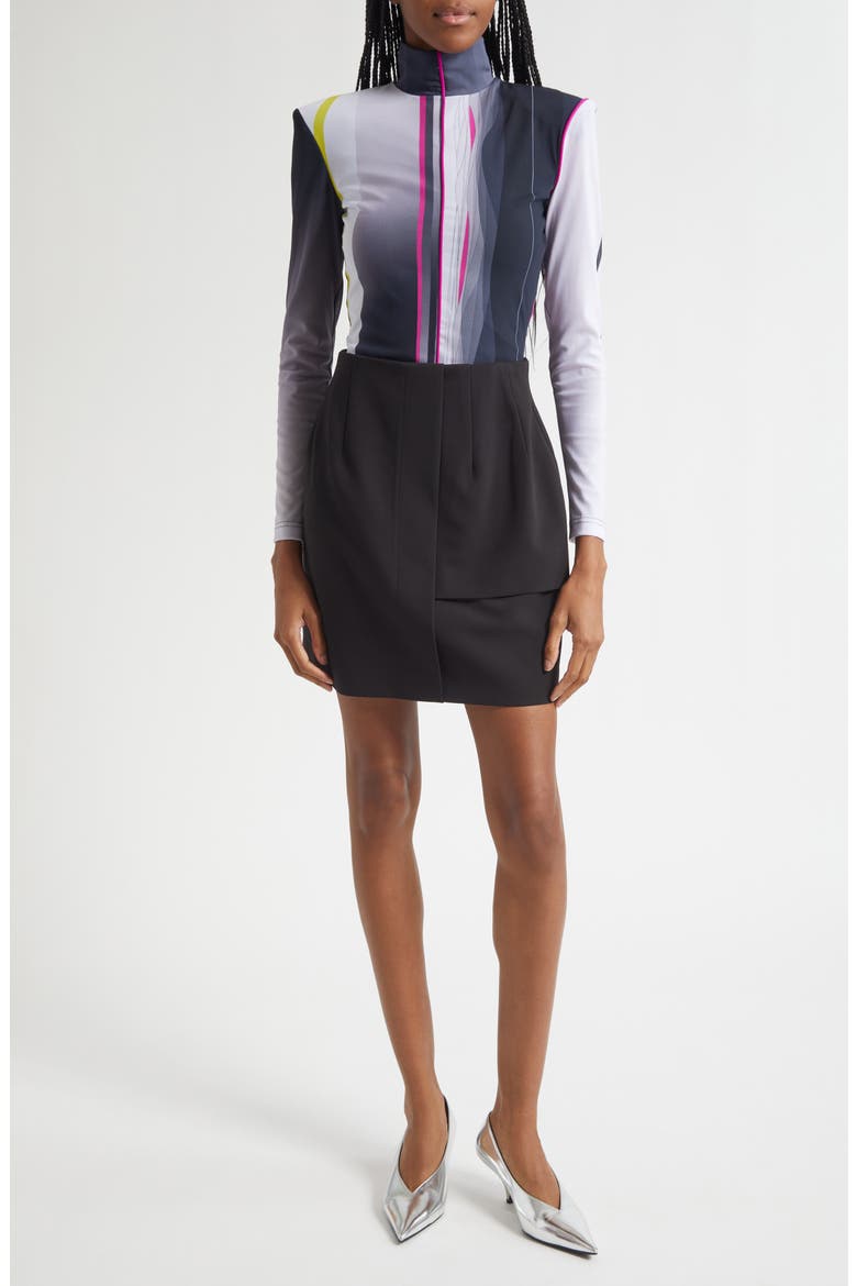 Mina Miniskirt, Alternate, color, BLACK