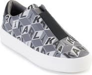 KARL LAGERFELD PARIS Cassanda Logo Print Slip-On Sneaker