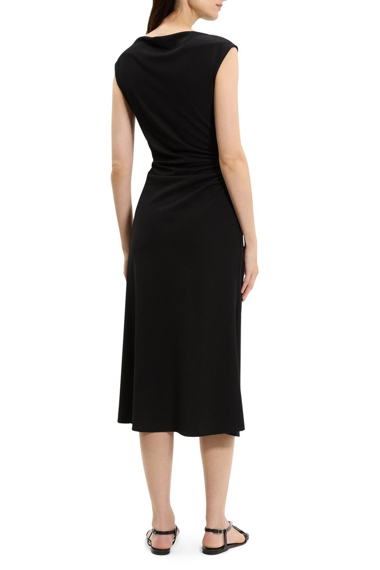Bateau Neck Knit Dress, Alternate, color, BLACK