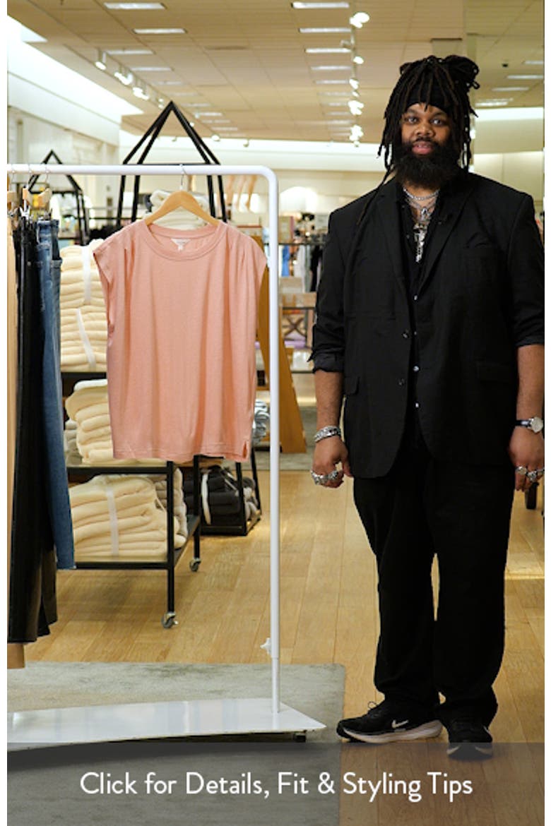Pleat Shoulder Muscle Tee video