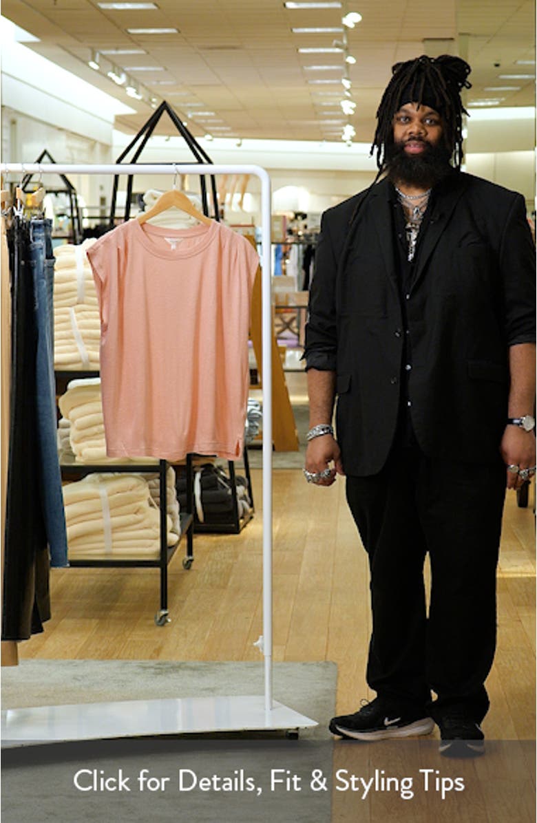 Pleat Shoulder Muscle Tee, sales video thumbnail