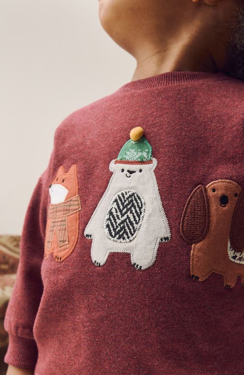 Next Kids' Animal Appliqué Sweatshirt & Corduroy Pants Set In Multi