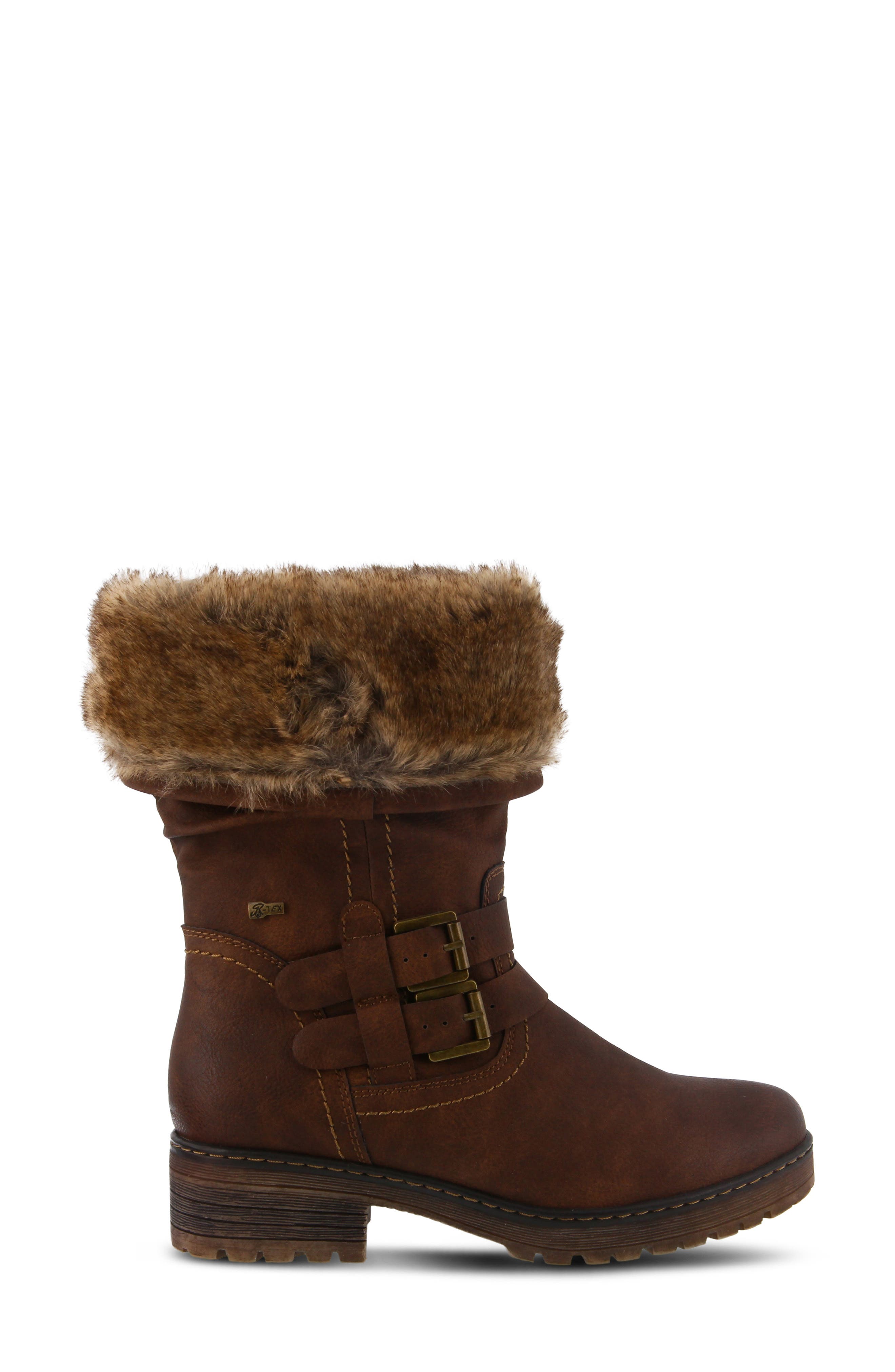 Comatulla Water Resistant Boot, Alternate, color, BROWN