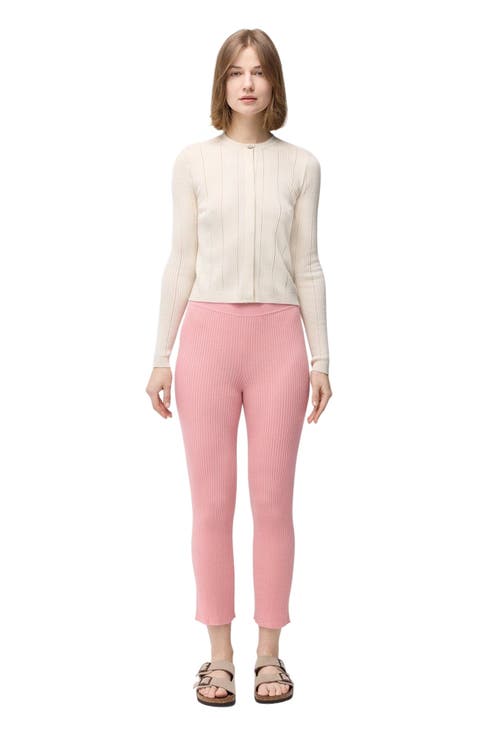 Hidden Button-Front Cashmere Silk Cardigan