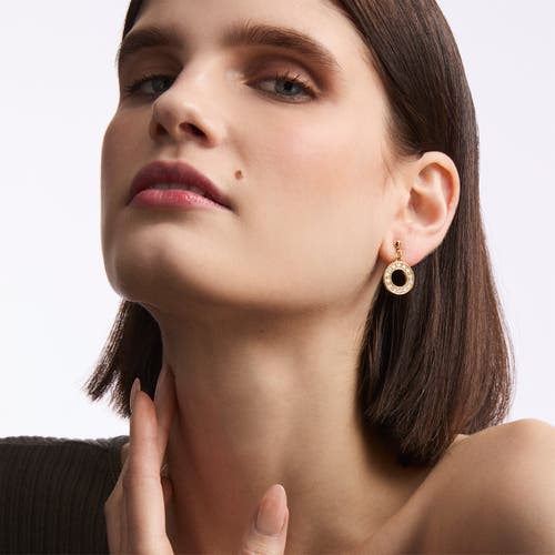 Susan Caplan 1990s Vintage Circular Drop Earrings