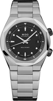 MIDO Multifort 8 Two Crowns Automatic Bracelet Watch, 40mm