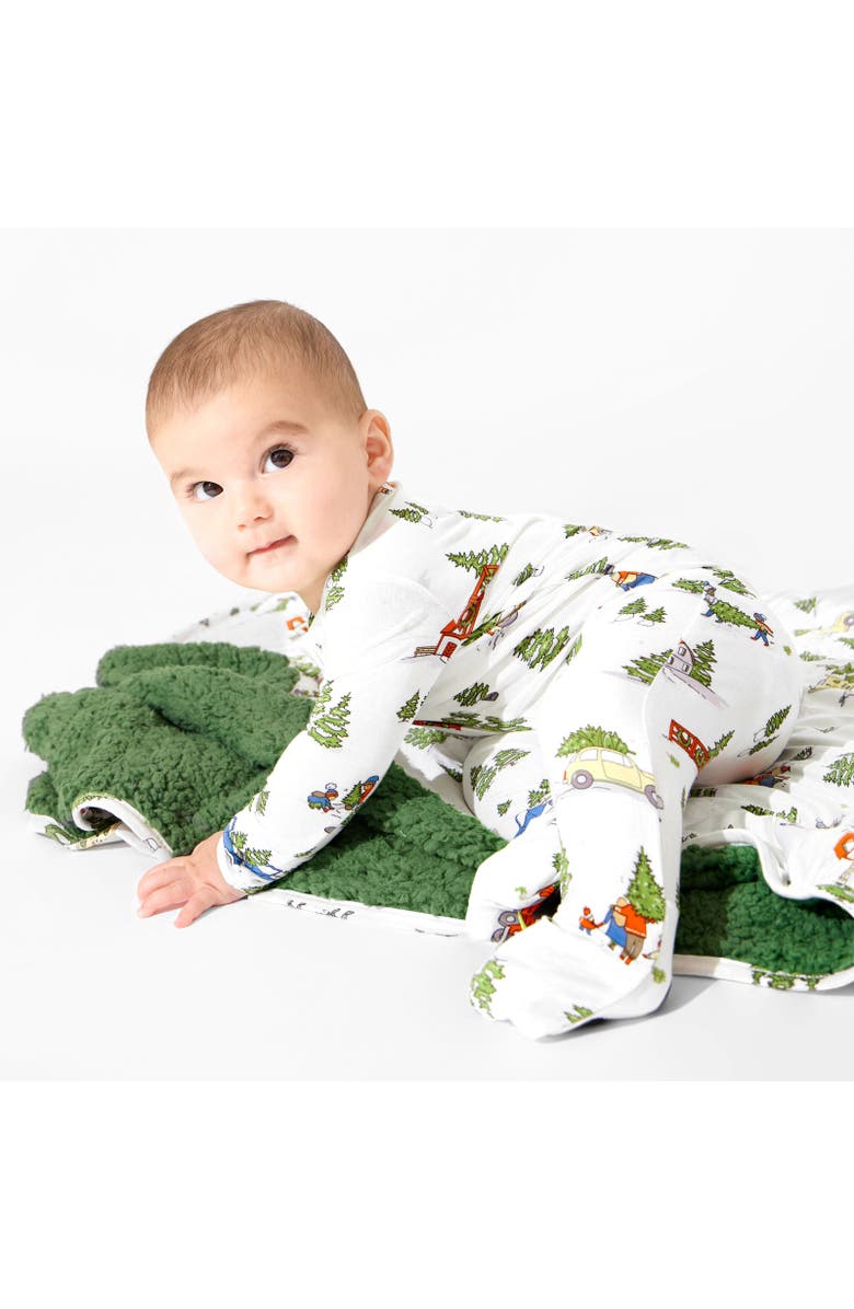 Bellabu Bear Baby Christmas Tree Farm Convertible Footie, Alternate, color, Christmas Tree Farm