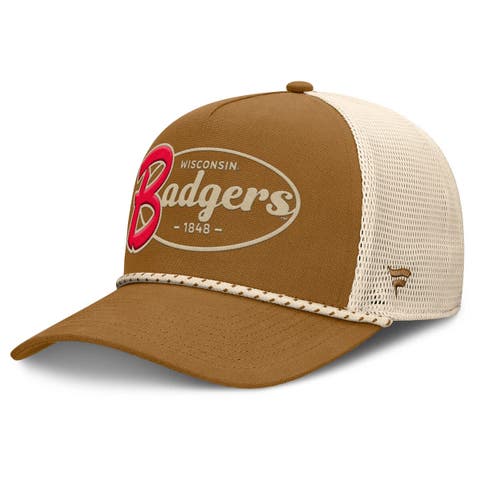 Men's Fanatics Brown Wisconsin Badgers Trucker Adjustable Hat
