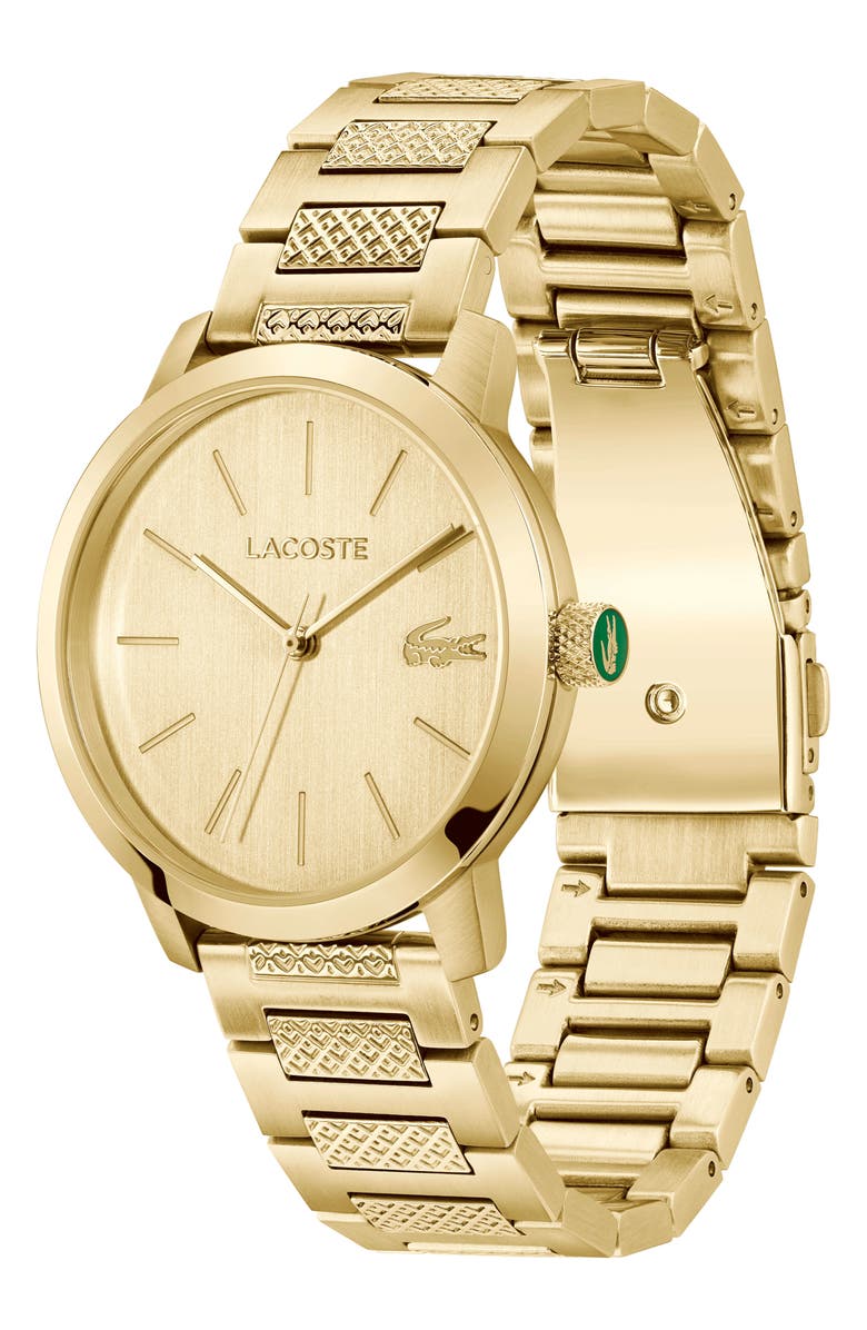 Lacoste L.12.12 Metropole Bracelet Watch, 39mm, Alternate, color, Gold