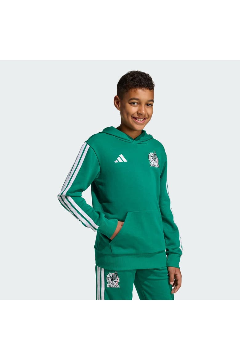 Youth adidas Green Mexico National Team FIFA x World Cup Alphaskin Hoodie, Main, color, Green