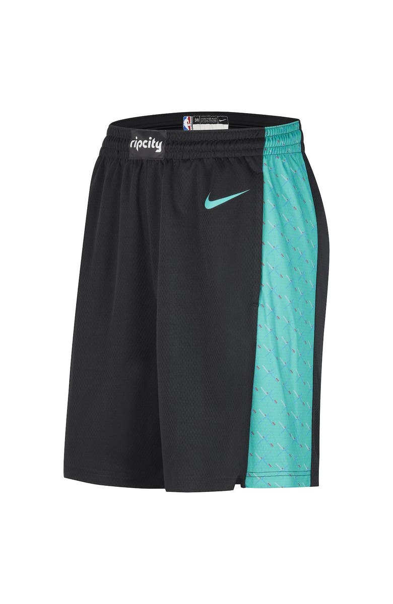 Nike Men's Nike Black Portland Trail Blazers 2022/23 City Edition Swingman Shorts, Alternate, color, 