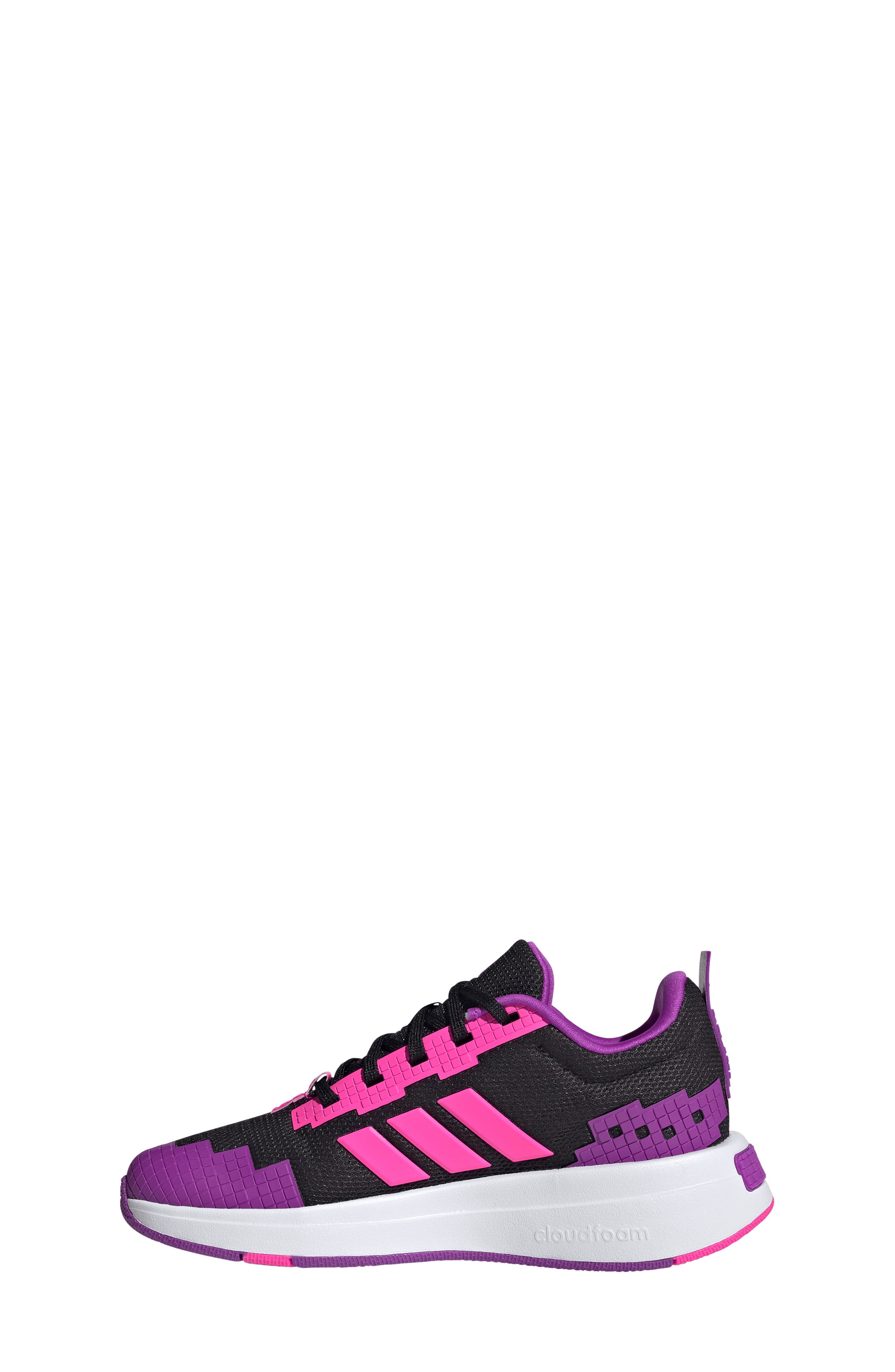 adidas x Minecraft<sup>®</sup> Kids' Pro Sneaker, Alternate, color, Core Black/ Pink/ Purple