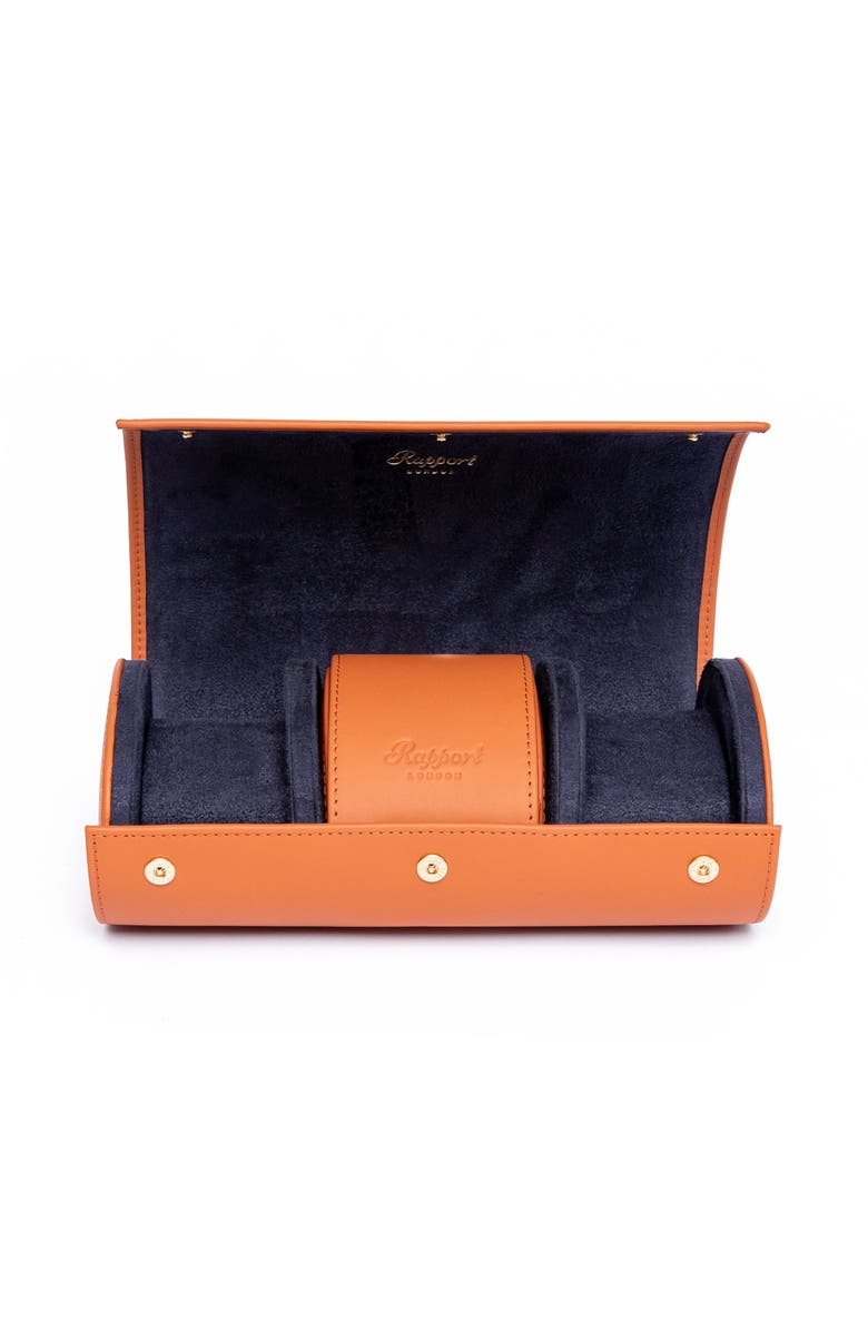 Rapport London HYDE PARK THREE WATCH ROLL, Main, color, Tan