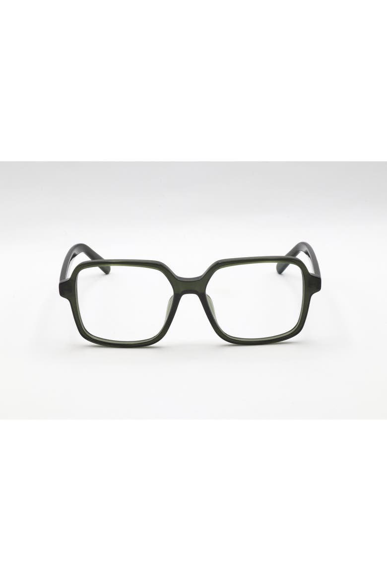 54mm Square Optical Glasses, Main, color, GREEN