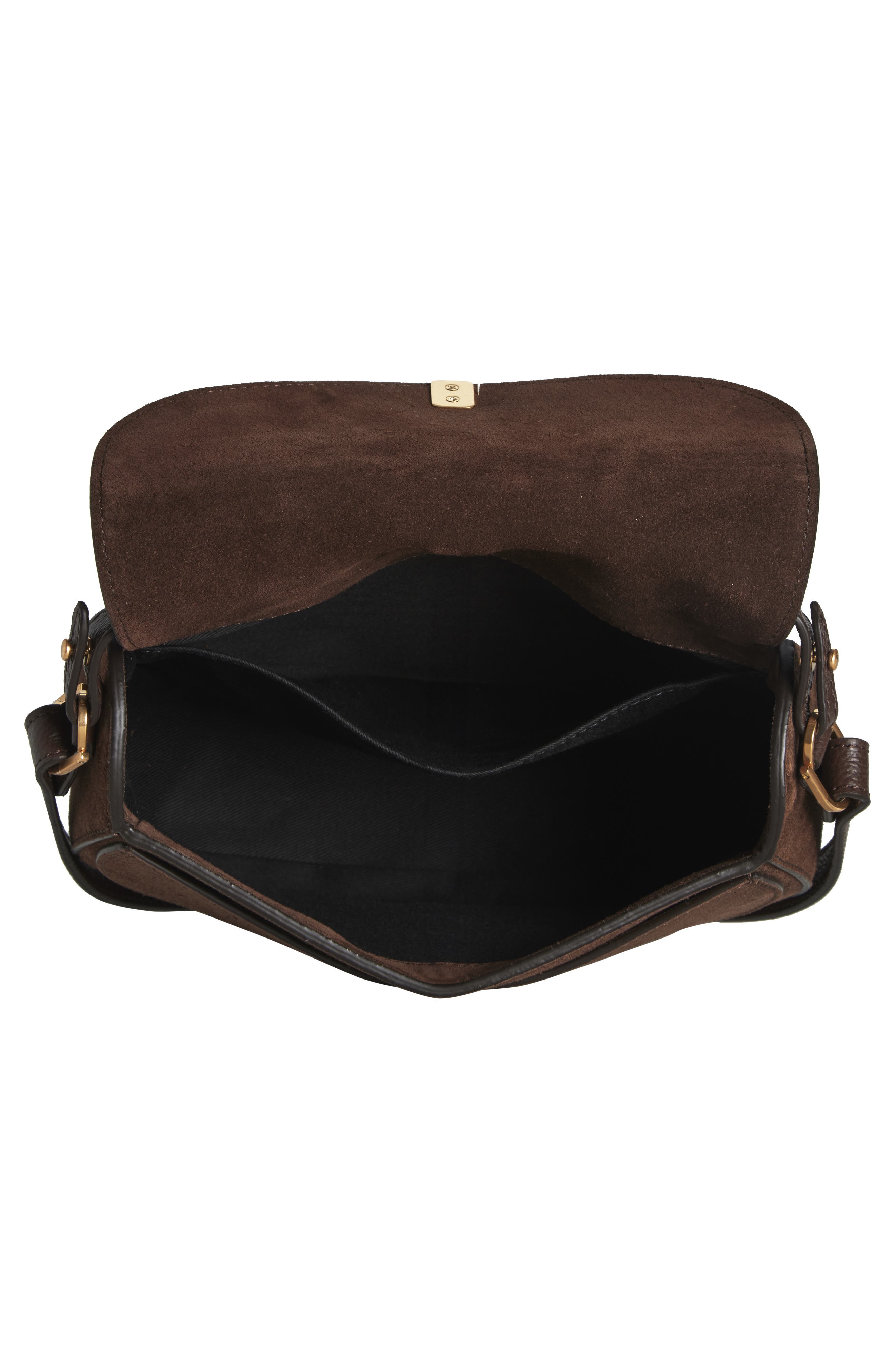 DeMellier Siena Leather Saddle Crossbody Bag, Alternate, color, Mocha/ Mocha