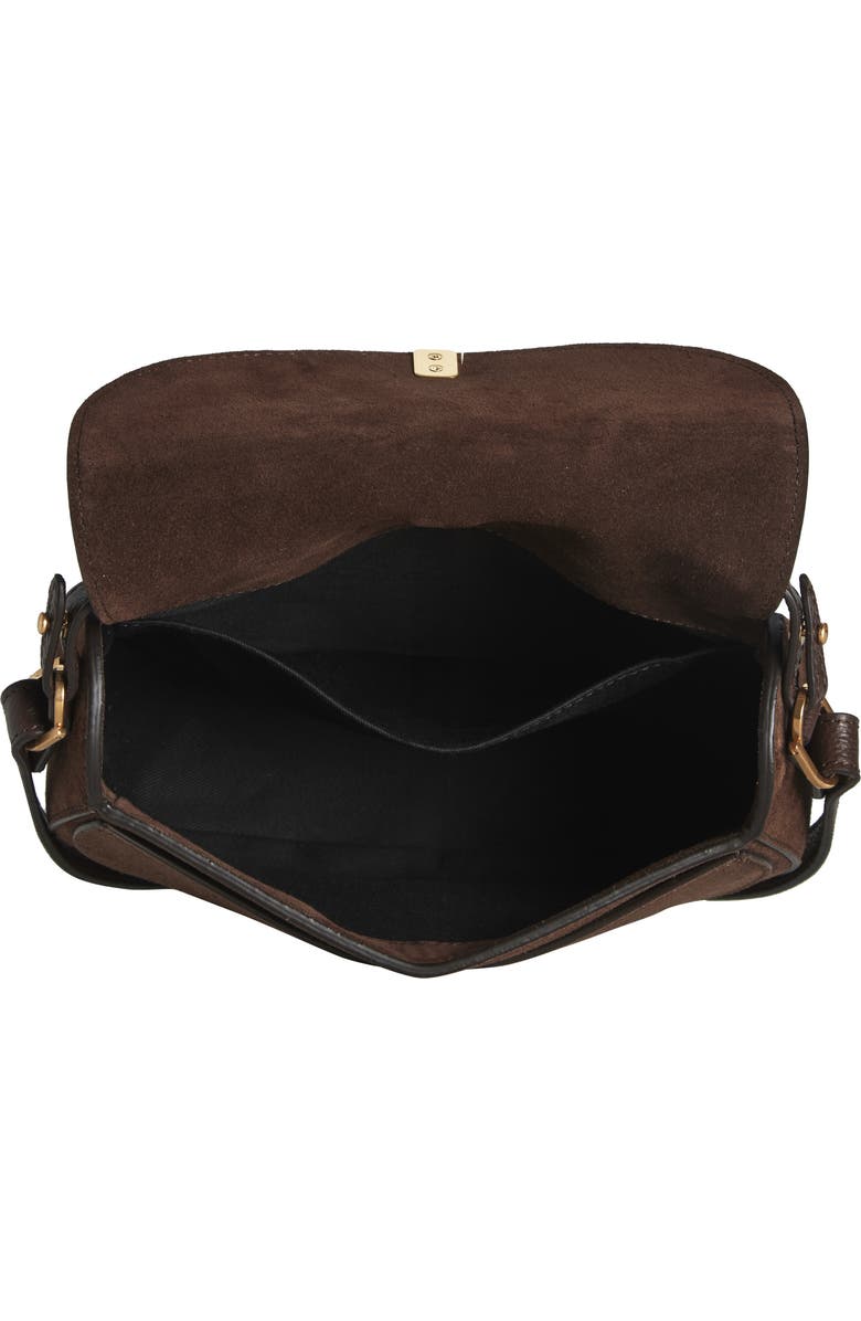 DeMellier Siena Leather Saddle Crossbody Bag, Alternate, color, Mocha/ Mocha