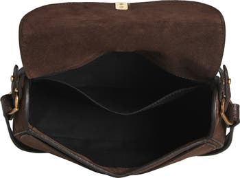 Siena Leather Saddle Crossbody Bag