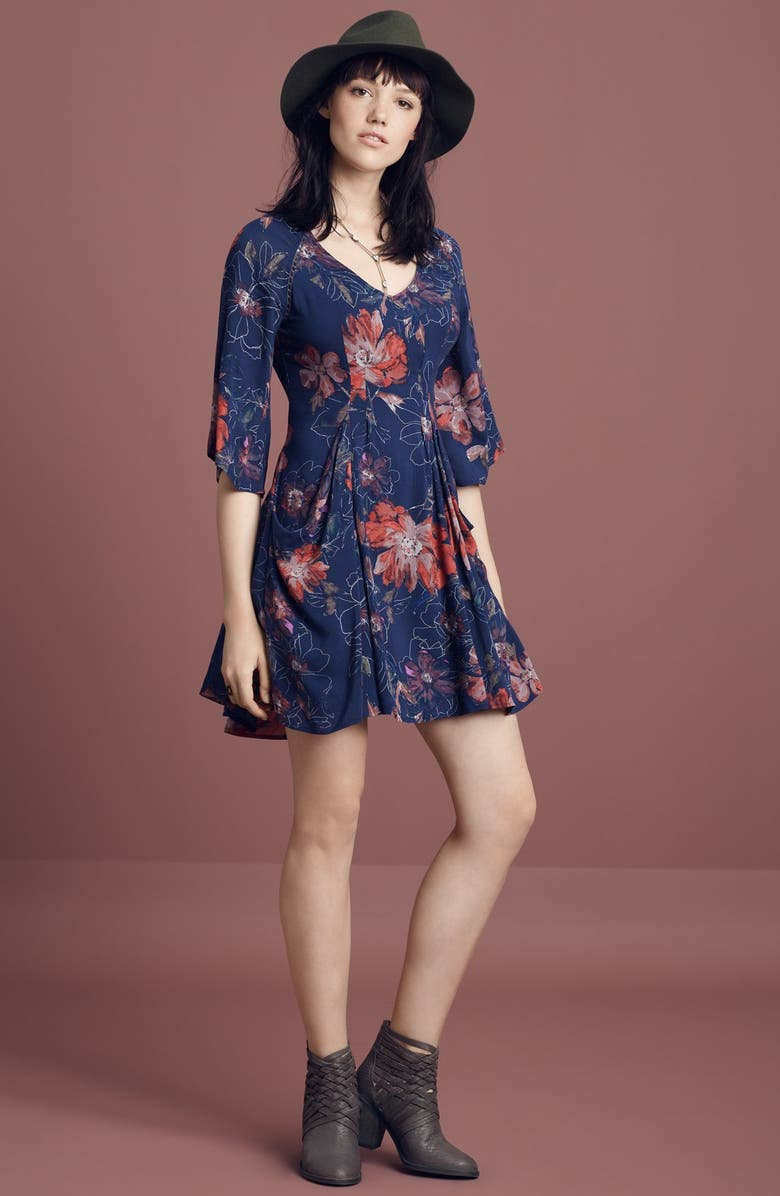 Free People 'Eyes On You' Trapeze Dress, Alternate, color, 