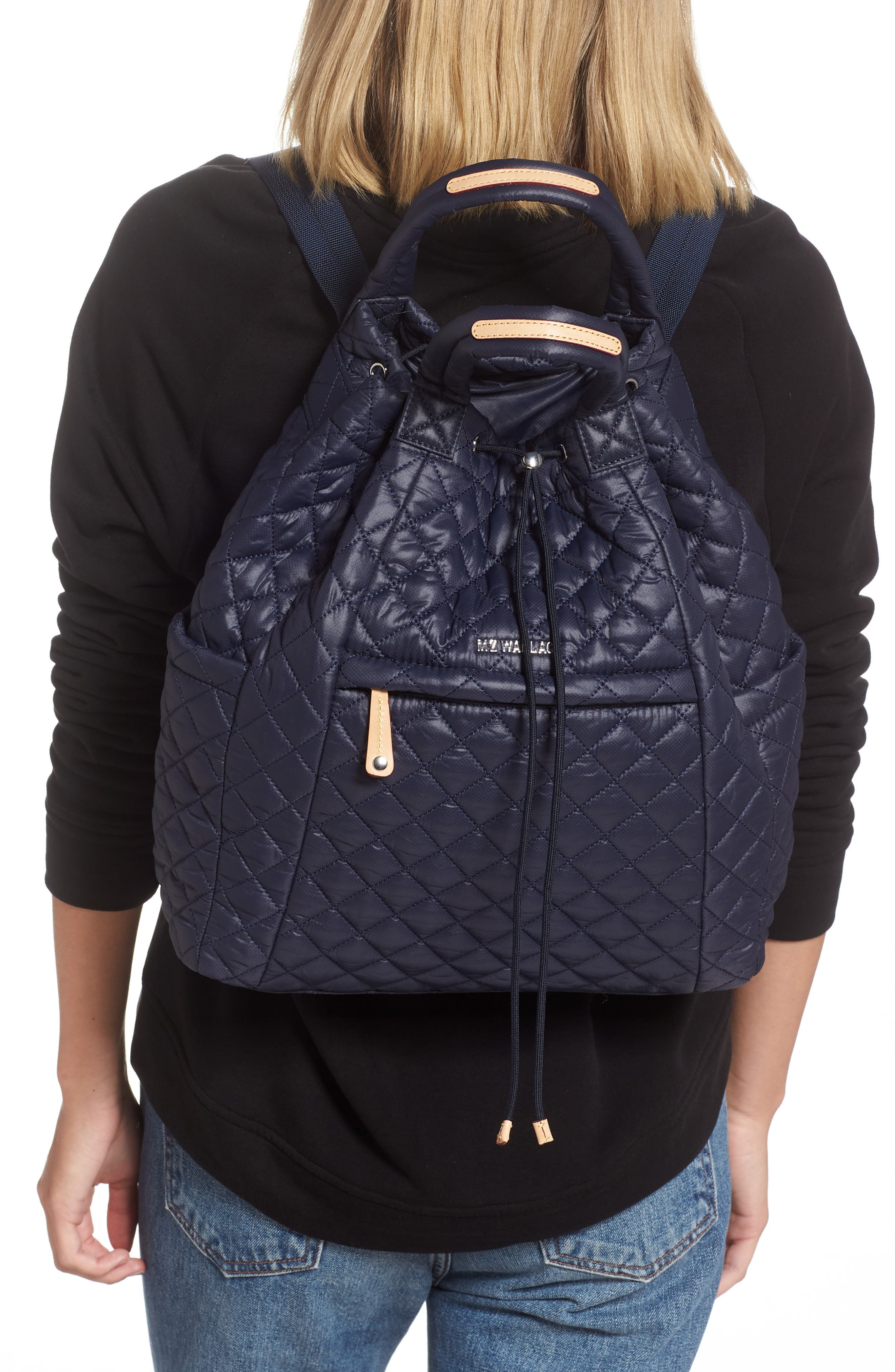 Metro Water Resistant Convertible Backpack, Alternate, color, DARK BLUE