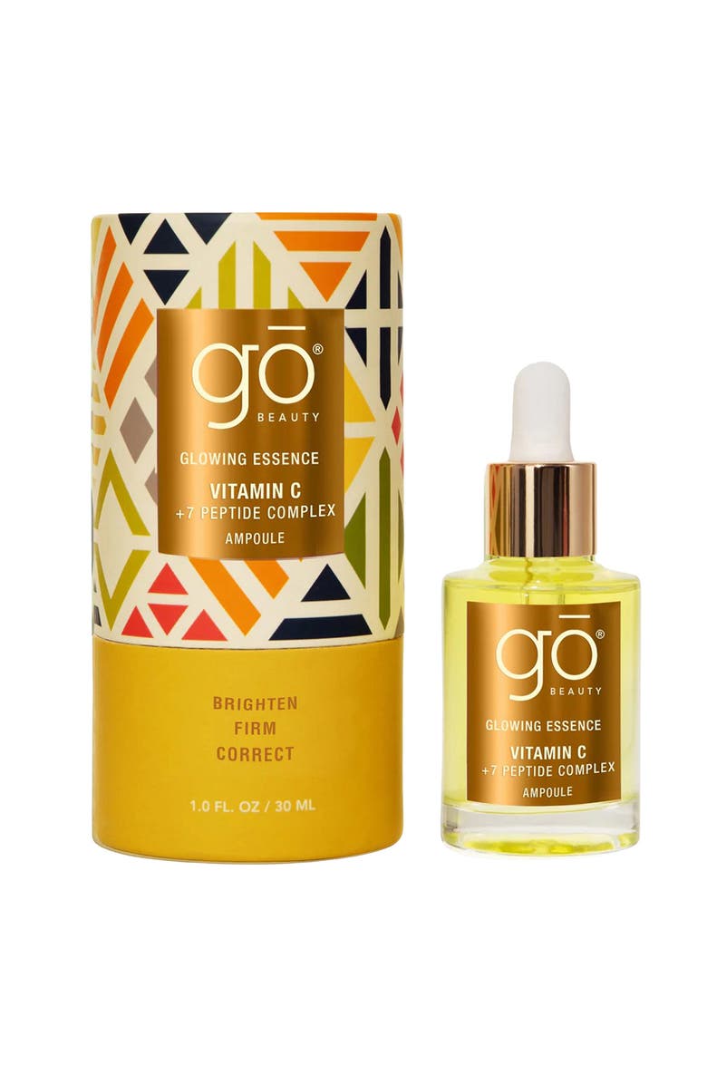 Go Beauty GLOWING ESSENCE - Vitamin C + 7 Peptides Complex, Day Serum 1oz, Alternate, color, 