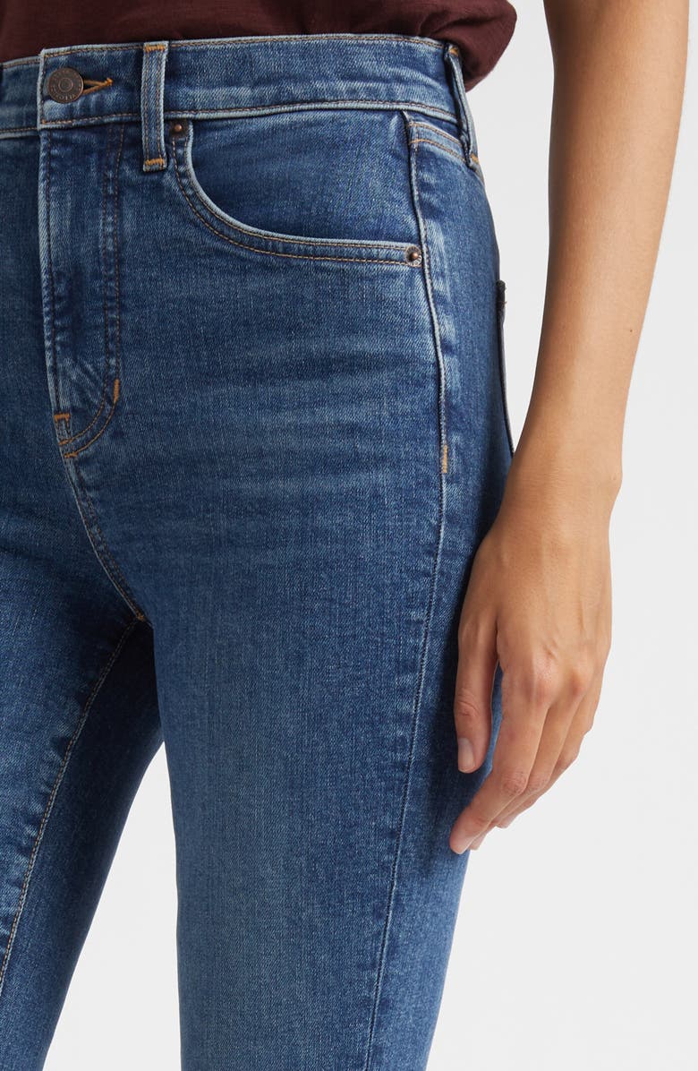Veronica Beard Carson High Waist Ankle Flare Leg Jeans, Alternate, color, Roadside Blue