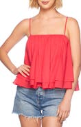 Susana Monaco Tiered Cotton Voile Camisole