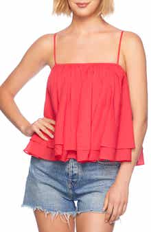 Susana Monaco Tiered Cotton Voile Camisole