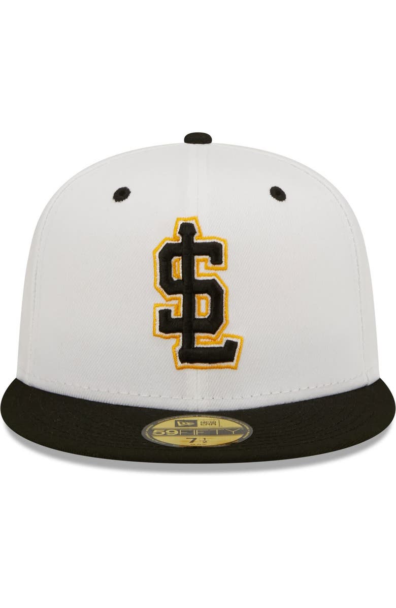New Era Men's New Era White Salt Lake Bees Alternate Logo Authentic Collection 59FIFTY Fitted Hat, Alternate, color,