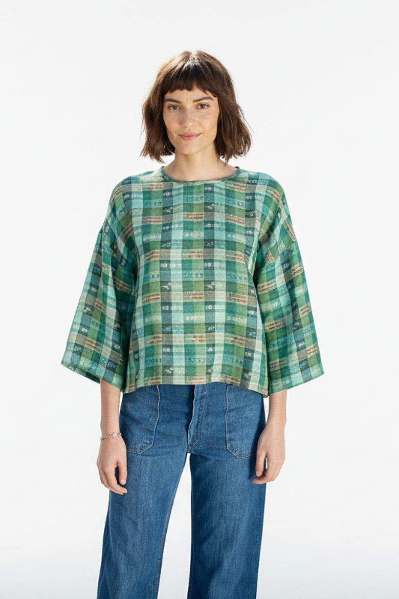 Crew Neck Play Top, Main, color, Garden