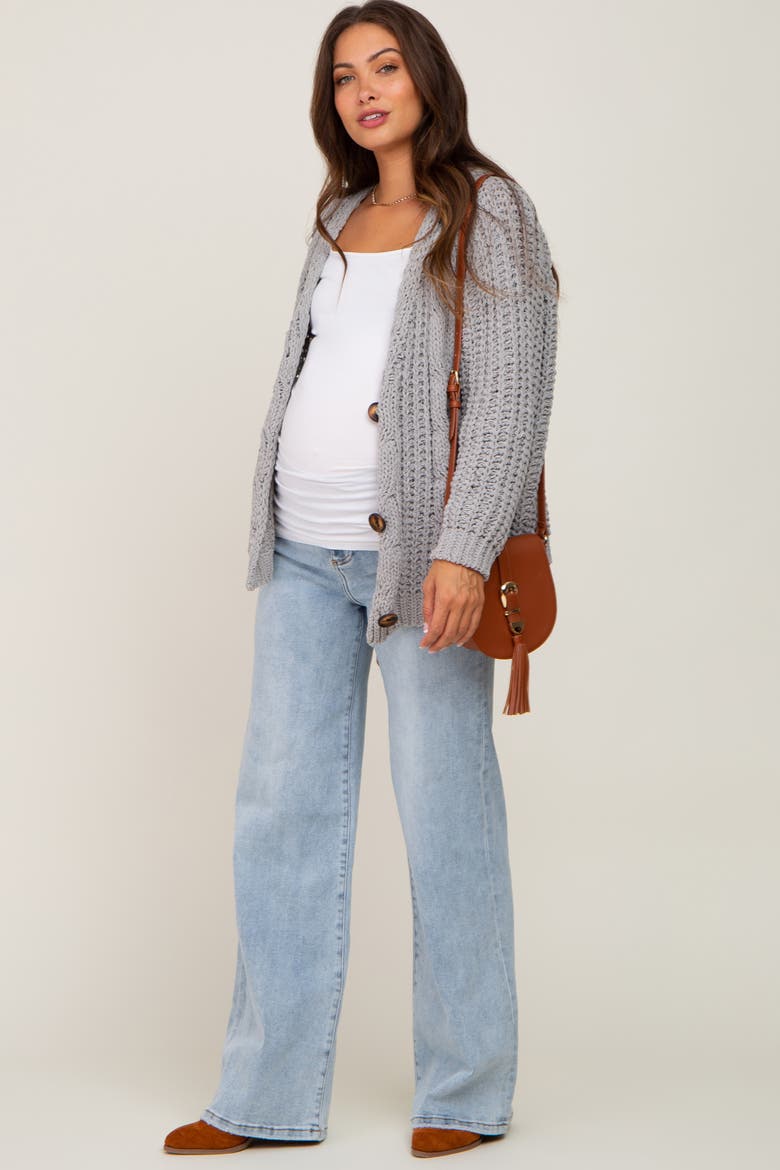 Wide Leg Maternity Jeans, Alternate, color, Light Blue