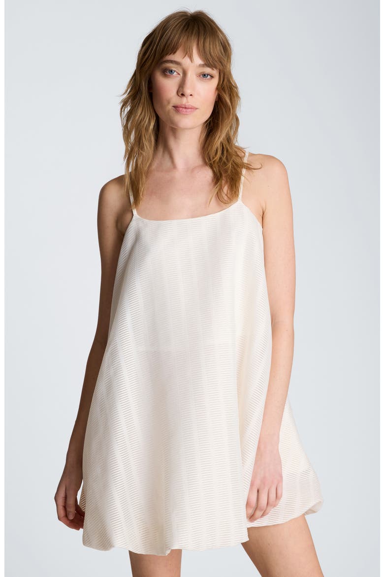 Bubble Hem Swing Minidress, Alternate, color, OYSTER
