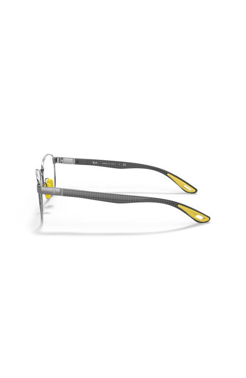 Ray Ban Ray-ban 54mm Rectangle Optical Glasses In Black