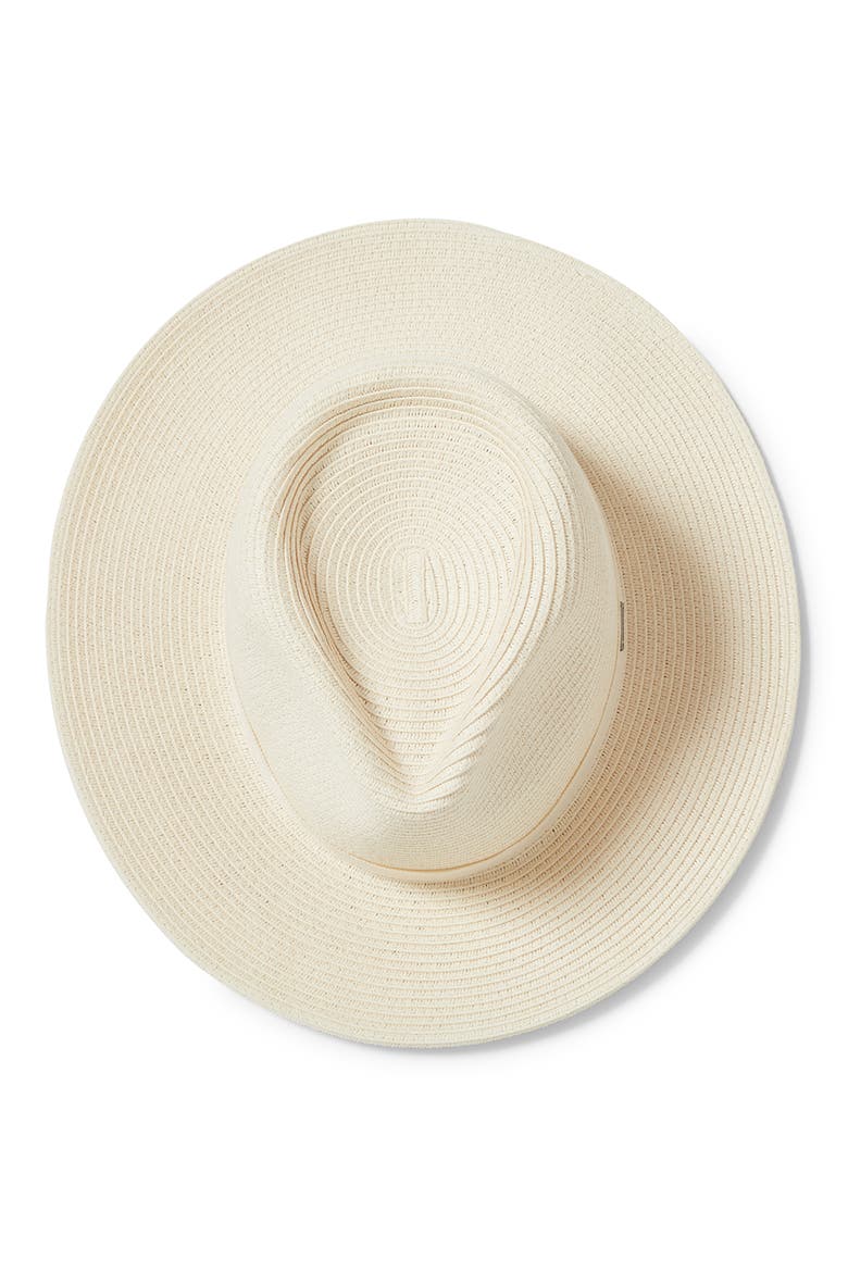 Carolina Packable Straw Hat, Alternate, color, BONE/BONE