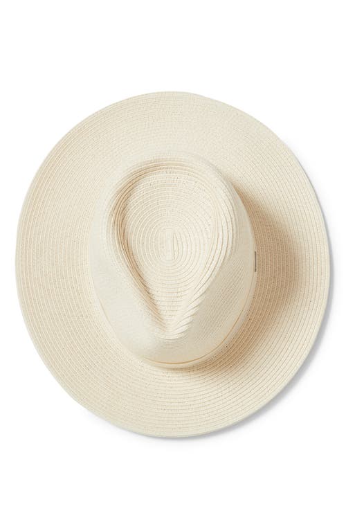 Brixton Carolina Packable Straw Hat In Metallic