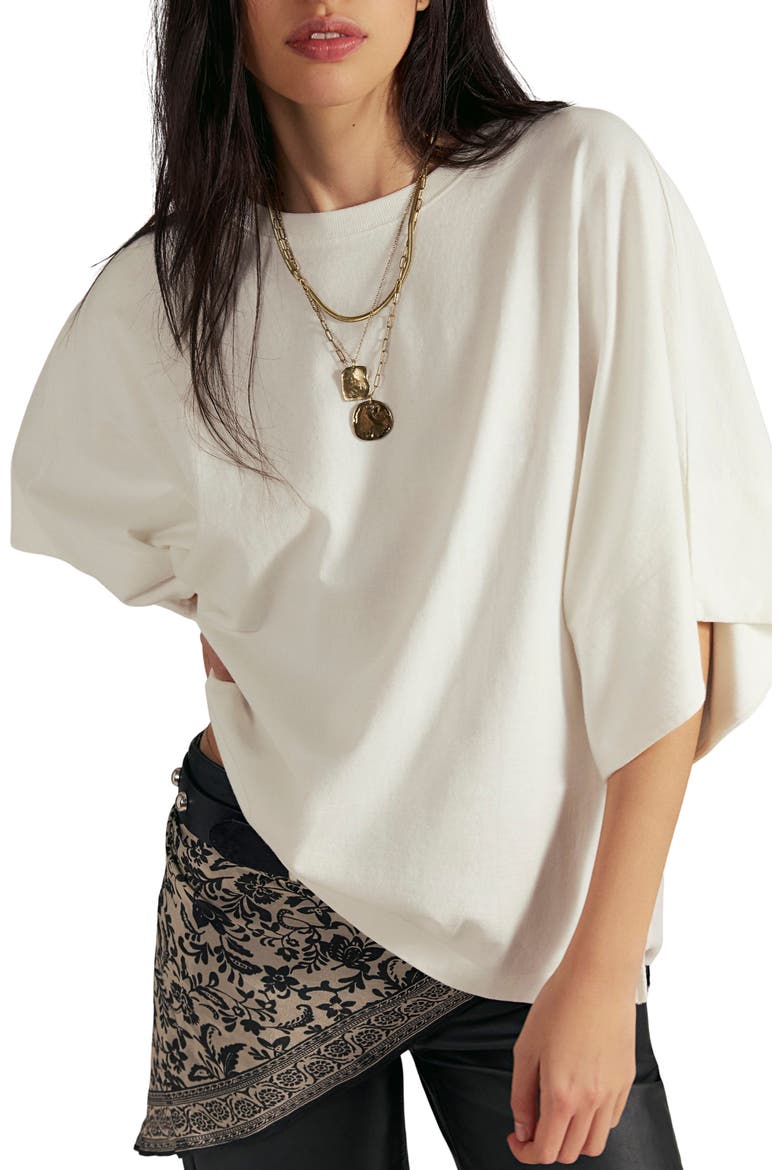 We The Free Atlas Dolman Cotton Top, Main, color, CLEAN IVORY