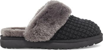 Cozy Knit Genuine Shearling Slipper